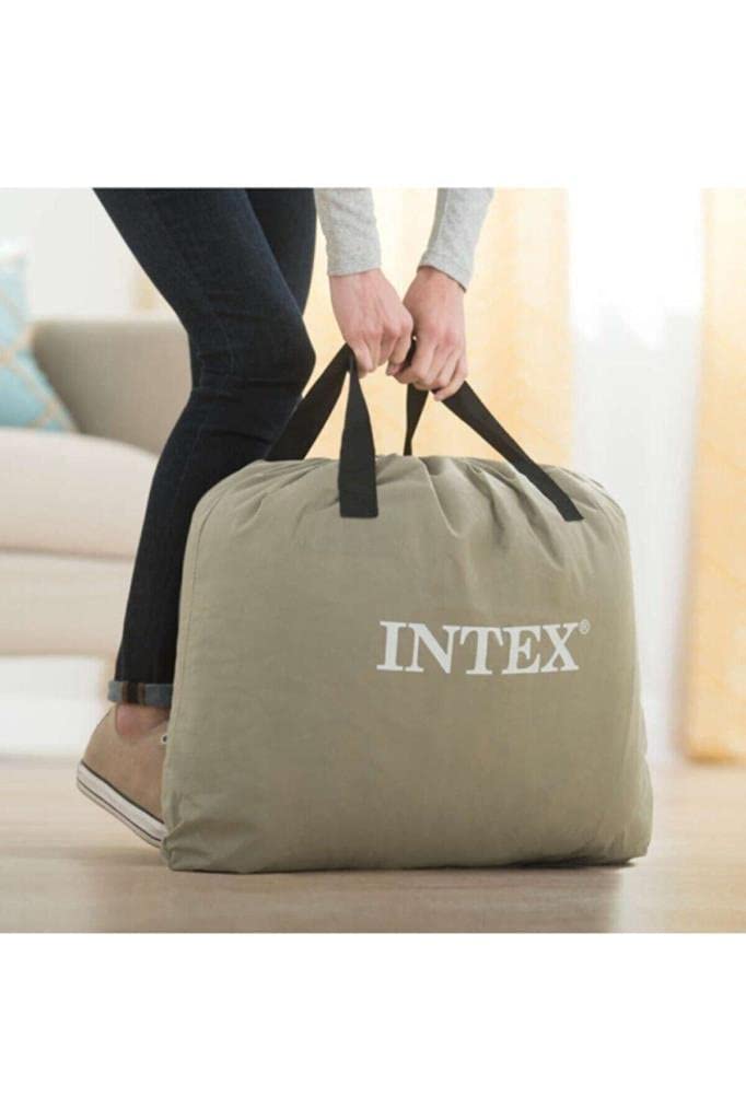 Intex 67770 colchón casa, PVC, Gris, Matrimonio, 150x200 cm