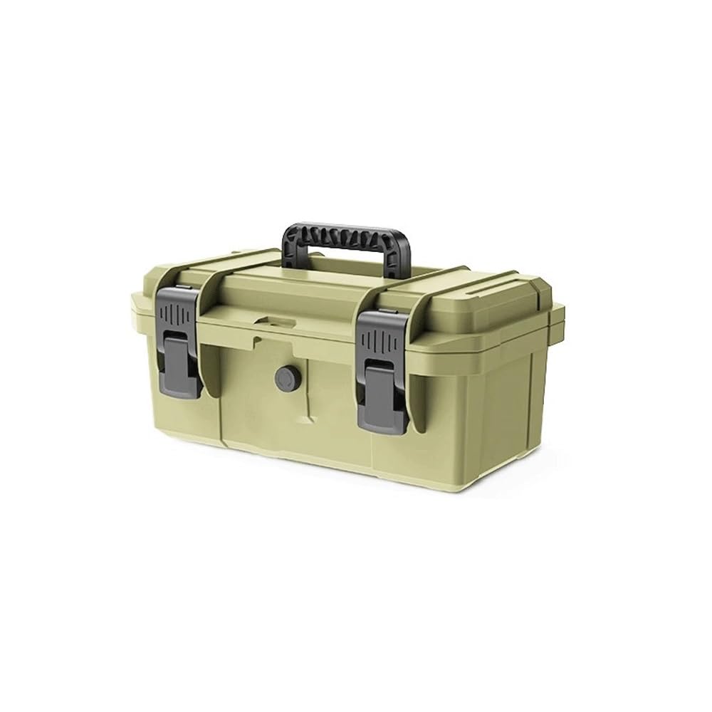 Multifunctional Hardware Household Maintenance Storage Box Portable Grade Toolbox Storage and Toolbox(Yellow)