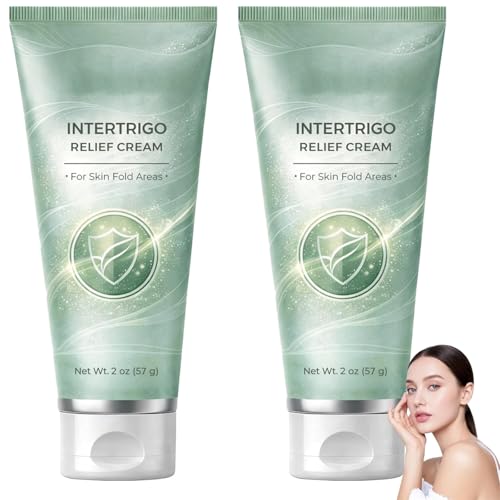 2PCS Intertrigo Cream Skin Fold Care & Chafing Support Cream Helps Soothe Irritated Skin and Reduce Friction Supports Skin Comfort Fast-Drying Non-Greasy Formula for Daily Use (2 oz Pack of 2)