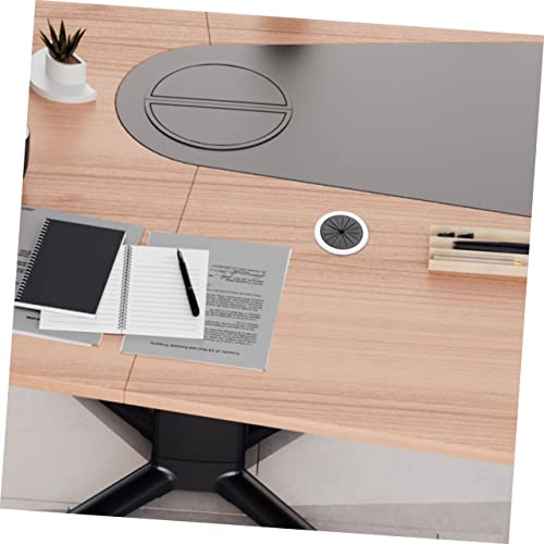 Uonlytech 6Pcs Tapas Redondas para Pasacables para Escritorio y Muebles Organizador de Agujeros para Cables PC Flexible para Gestión de Cableado para Hogar y Oficina miniatura 6