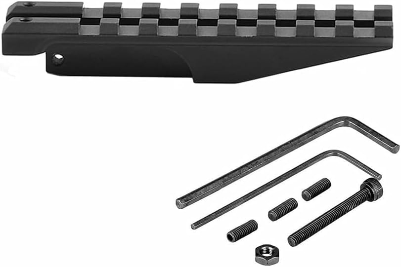 Rear Sight Rail Aluminium Low Profile Standard for 1913 Picatinny Rail Scope Mount Red Dot Adapter Base