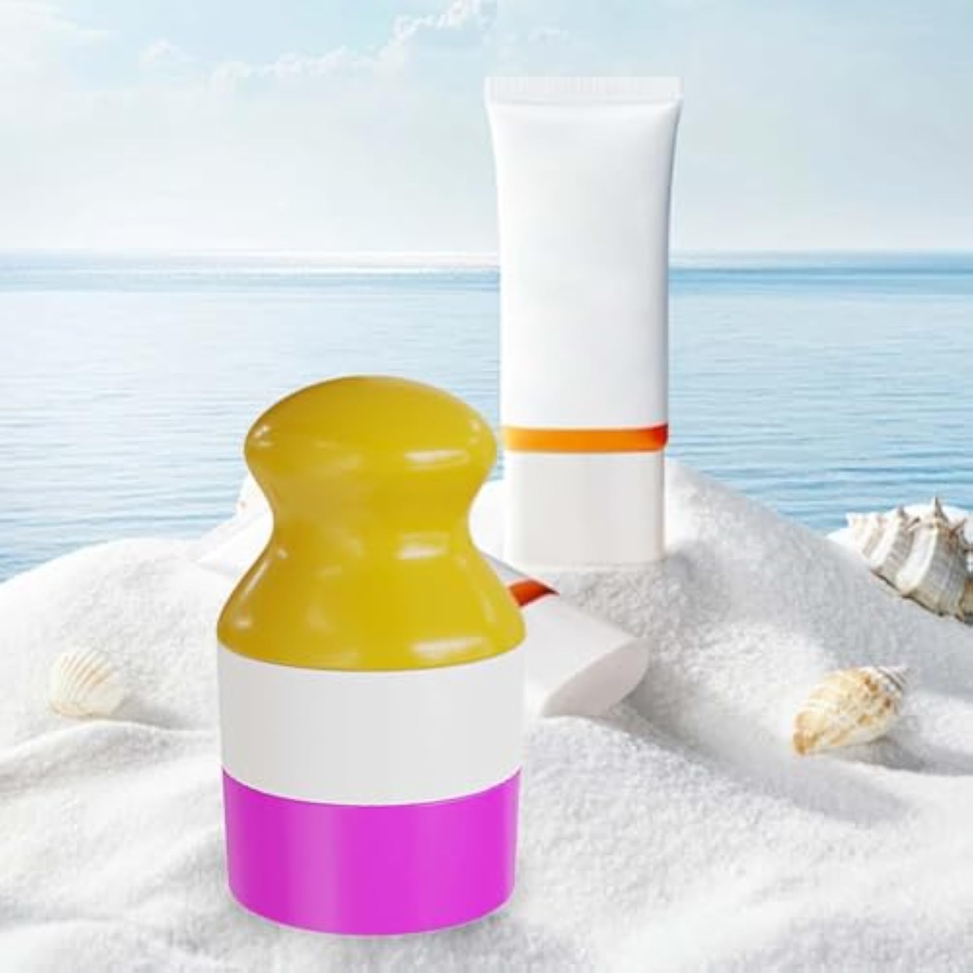 Sunscreen Applicator with Lid 100ml Roller Bottle