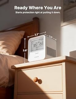 X-Sense Radon Detector, Audible & Visual Alert, One-Touch Reset, Stores up to 99 Local Reports, Temperature and Humidity Range Display, Long-Term Accurate Monitoring for up to 999 Days, Model XR0B-SR