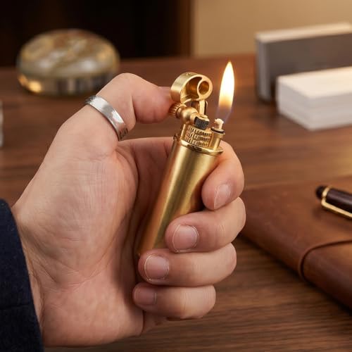Encendedor de queroseno vintage, el regalo ideal de metal duradero para tu marido 8