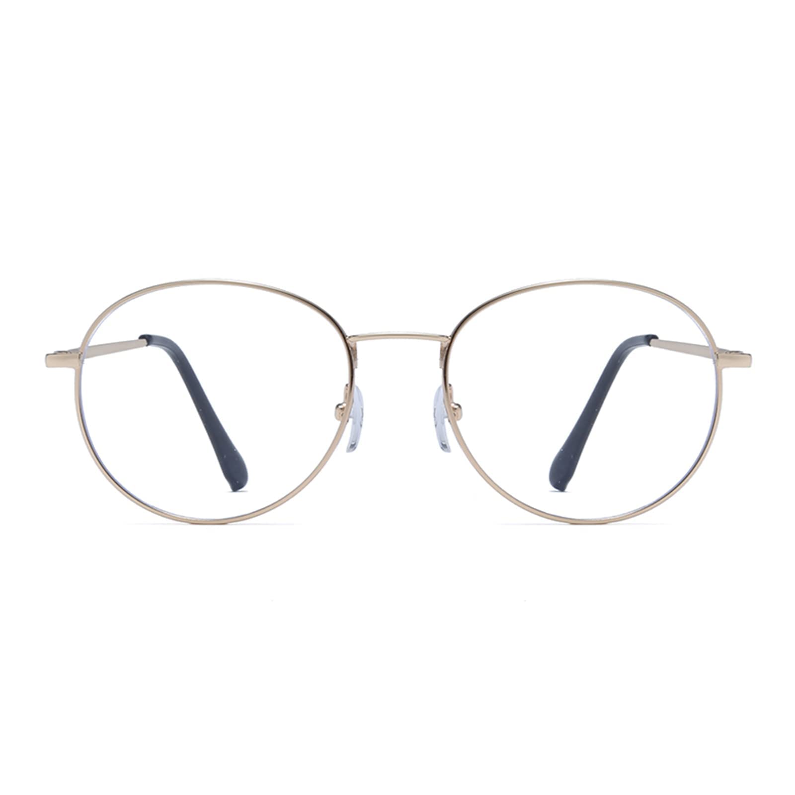 LJCZKA Photochromic Blue Light Blocking Glasses for Women Men Round Computer Glasses Anti Fatigue Eyestrain Headache - Image 3