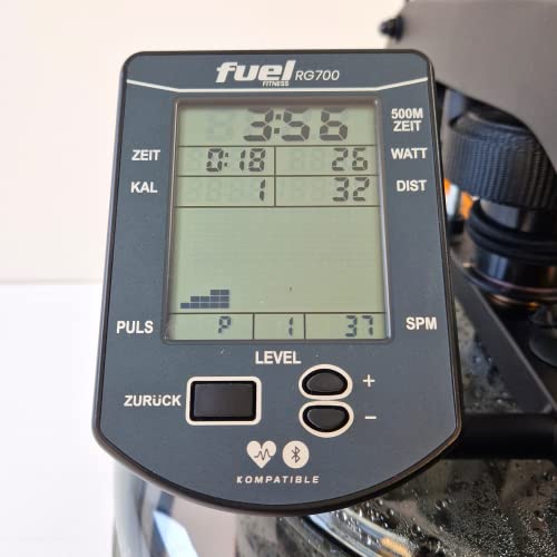 FUEL FITNESS Rudergerät RG700 by Fluid Rower, Wasserrudergerät für Zuhause mit 4-Fach regulierbaren Widerstand… – Bild 3