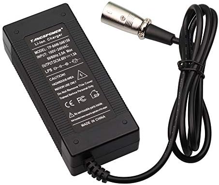 48V Charger Output 54.6V 1.5A 3-pin XLR Male Plug for 13S Lithium Battery Pack