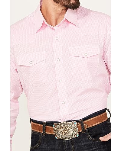 Wrangler Men's Pink Bucking Cancer Button Down Shirt3