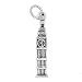 Sterling Silver Three Dimensional Big Ben Clock Charm