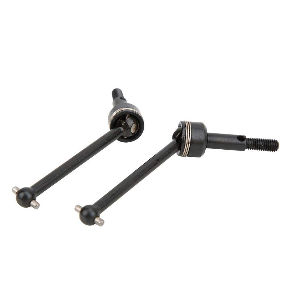Tbest Arbre de Transmission RC, Arbres de Transmission Avant et arrière CVD en métal Noir 2PCS pour HPI RS4 Sport 3 1/10 RC modèle de Voiture(Noir)