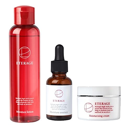 ETERAGE ヒト幹細胞 化粧水 美容液 シカクリーム 3点セット スキンケア フェイスケアセット EGF グロースファクター ツボクサエキス プロテオグリカン フラーレン パルチミン酸レチノール ビタミンC誘導体 日本製