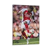 Bukayo Saka Canvas Poster Artworks Canvas Poster Room Aesthetic Wall Art Prints Home Modern Decor Framed-unframed 08x12inch(20x30cm)