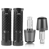 ✔ Der Griff besteht aus einer CNC-Legierung aus Aluminium und rutschfestem Gummi. Das Lenkerende besteht aus einer Aluminiumlegierung, ist stark stoßfest und stabil und verhindert Schmerzen an Handgelenk und Hand, die durch Vibrationsresonanzen am Lenker verursacht werden.Griff ist aus CNC-Aluminiumlegierung + rutschfestem Gummi