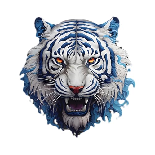 Uoqpty Décalcomanies Décoratif de Voiture avec Tête de Tigre pour Pare-chocs | Auto-adhésif Créatif