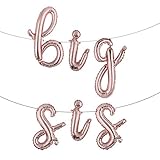 16 inch Lowercase Multicolor Big SIS Balloons Banner Foil Letters Mylar Balloons for Baby Showers...