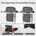 Neiteli 2 Pack Folding Chair Storage Rack,Folding Chair Rack,garage organizer wall mount,tool hangers for garage wall,Holds 240 lbs