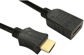 Bluecharge Direct 0.5m HDMI EXTENSION Cable Male to Female 3D UHD TV High Speed WHITE