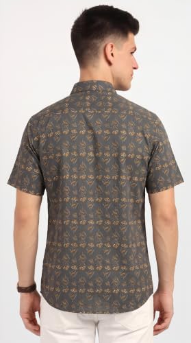 Image of BLOCKS OF INDIA Cotton Hand Block Print Half Sleeves Summer Shirt for Men