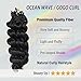 GoGo Curl Crochet Hair for Black Women 10 Inch Prelooped Ocean Wave Crochet Hair Curly Crochet Braids Deep Water Wave Beach Curl Synthetic Braiding Hair Extensions Soft as Human Hair 7 Packs 1B
