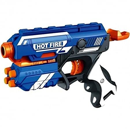 Cable World Blaze Storm Manual Soft Bullet Shooting Pistol Toy Gun with 10 Soft Bullets Included