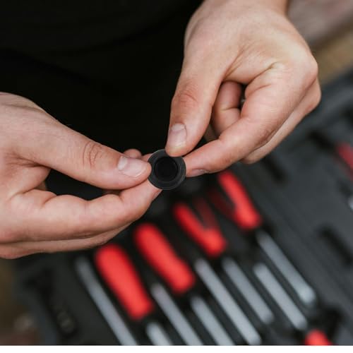 Tapones redondos para patas de silla antideslizantes con tapas de extremo protectoras 6