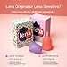Lena Menstrual Cup Original – Reusable Silicone Period Cup for Heavy Flow, 12-Hour Leak-Free Protection, Soft & Comfortable, Beginner-Friendly Design - Large, Pink