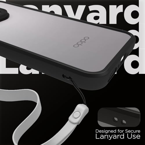 Image of RIGGEAR Shockproof Sleek Hybrid Armor Back Cover Case for Oppo Find X9 5G (Clear PC + Black TPU Bumper)