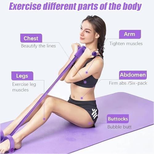 Bauchtrainer-fuer-Zuhause-3-Teiliges-Fitness-Set-mit-Expander-Fitness-und-Rueckentrainer-Sportgeraete-fuer-Zuhause-zur-Staerkung-von-Bauch-Beinen-und-Ruecken-TPE-Material-47x23-cm-200-g