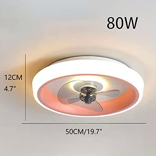 Ventilateur de plafond LED moderne à intensité variable pour chambre - 3