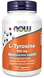 ALTA DOSIFICACIÓN: Una dosis, una cápsula, de L-Tyrosine de Now Foods contiene 500 mg de tirosina, que usted puede suministrar a su cuerpo cada día