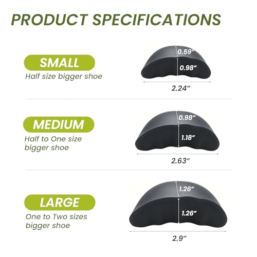 Image of Shoe Filler for Too Big Shoes - 6 Pairs Shoe Cushion Inserts for Flats