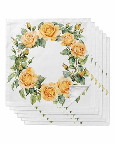 Servilletas de tela primavera conjunto de 6 20x20 pulgadas miniatura 1