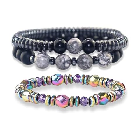 STCORPS7 Premium Magnetic Bracelets for Women & Men - Healing Duo Classic & Multicolo Cover