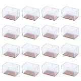 【Rango de tamaños aplicable】: tamaño de las almohadillas de silla (largo x ancho x alto): 54 x 33 x 33 mm. Ajuste para pies rectangulares con longitud de 48 mm a 53 mm y ancho de 27 mm a 30 mm. Confirma el tamaño de tus muebles para satisfacer tus necesidades.