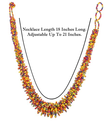 Image of Touchstone Indian Colorful Delicate Desire Traditional Exclusive Designer Jewellery Pendant Sets for Women