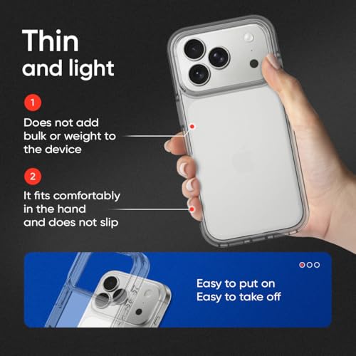 Coque iPhone 17 Air Maksot transparente antichoc en polycarbonate rigide - 5