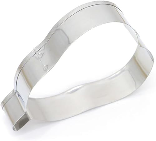 3 piezas de acero inoxidable en forma de pera cortadores de galletas para hornear bricolaje antiadherentes Fondant chocolate pastel moldes multiusos