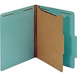 Pendaflex Recycled Classification File Folders, 1 Divider, 2