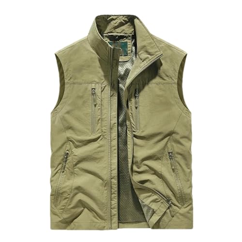 Chaleco con múltiples bolsillos GaoLeAve para hombre que buscan comodidad casual