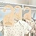 Wooden Baby Clothes Dividers - Double Sided Clothing Organizer, Sided Baby Clothes Size Hanger Organizer, Wood Size Dividers for Newborn to 24 Months（Tree Pattern）