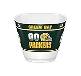 Fremont Die NFL Green Bay Packers Party Snack Bowl, 7.85' Bowl (1 Gallon), White/Team Colors