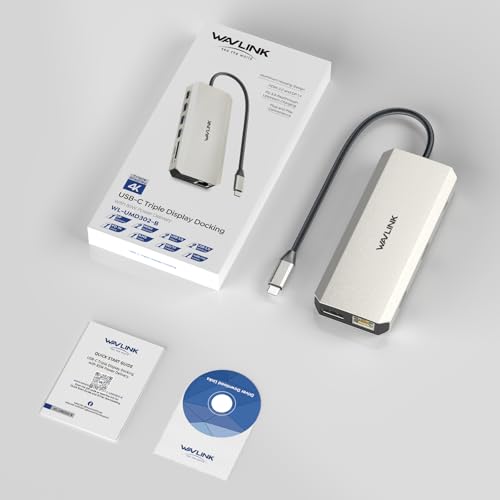 Docking station USB-C per due monitor, docking station con due HDMI, DP, 100W PD, USB3.0&2.0, RJ45, slot SD/TF, audio/microfono, compatibile solo con computer Windows - Hub USB - Immagine 8