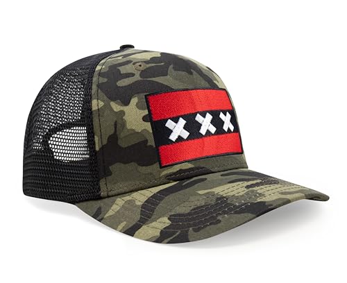 Image of International Tie City Hat for Men and Women, Adjustable Snapback Trucker Baseball Cap with Embroidered Patch