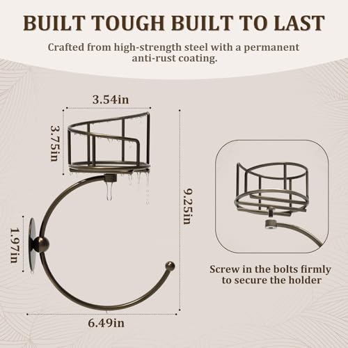 Hand Towel Holder for Bathroom with Vintage Wall Mounted Candle Holder, Rustproof Anti-Corrosion Alloy Unique Bronze Towel Hook, Sturdy Coat Hanger for Vintage Kitchen Bathroom Decor and Accessories
