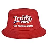 DISHIXIAO Trump Cap 2024 Keep America Great USA Baseball Caps Embroidered Donald Trump Hat (3.Bucket