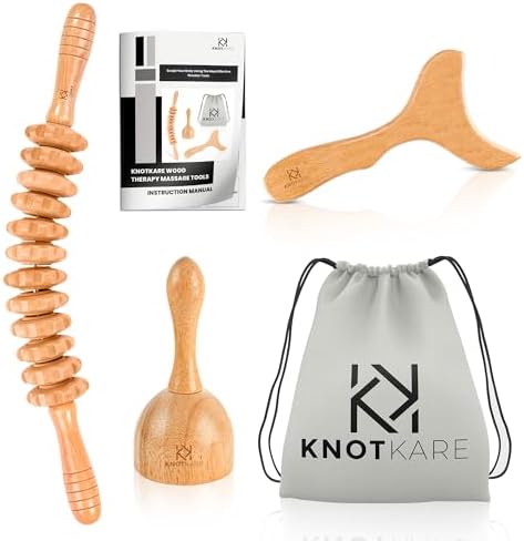 3-in-1 Wood Therapy Massage Tools for Lymphatic Drainage - Madero...