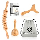 3-in-1 Wood Therapy Massage Tools for Lymphatic Drainage - Maderoterapia Kit Professional for Cellulite Reduction, Effective Body Shaping, and Muscle Pain Relief