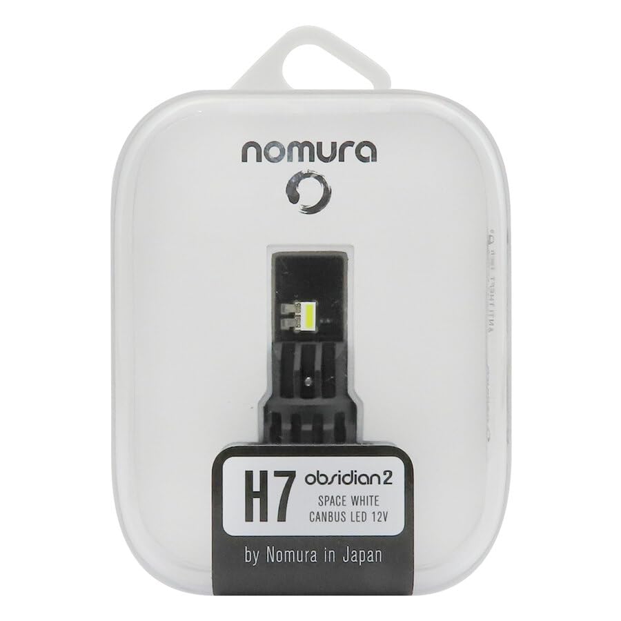 NOMURA Lampadine LED H7 Obsidian Space White 6000K Canbus - 6x Luminosità, 3300lm, Anti-Errore