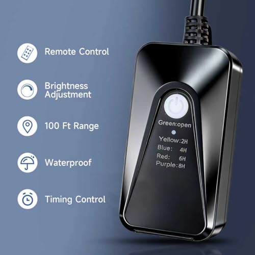 Image of Outdoor Dimmer for String Lights,Plug-in Dimmer Switch 100FT Remote Control