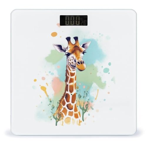 Báscula Digital de Baño con Ilustración de Jirafa miniatura 1